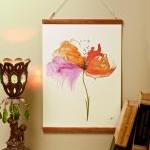 Colorful Flower. Decoration Print..